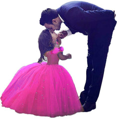 Little Girls Dresses Cinderella Princess Pageant Ball Gowns Kids Tulle Flower Girls Dresses Princess Dresses