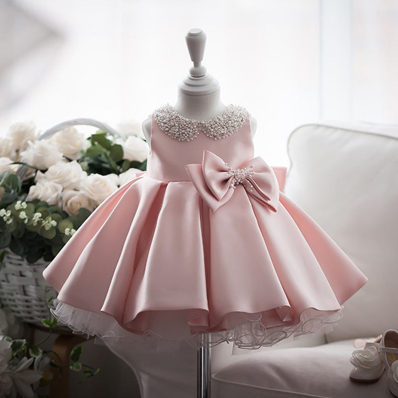 pink peter pan collar dress in Sakura Pleated Peter Pan Collar Dress