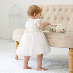 Kid's Christening Dress Party Gown Cute Lace Princess Dress