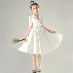 Elegant A Line Piano Show Dress Girls Formal Wear Princess Dress