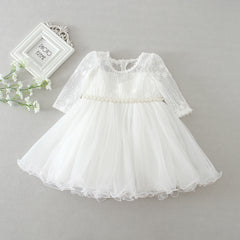 Cute A Line Pricess Dress with Lace Baby Girl's Christening Birthday Party Gown