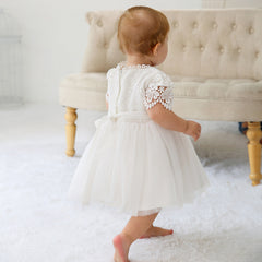 Kid's Christening Dress Party Gown Cute Lace Princess Dress