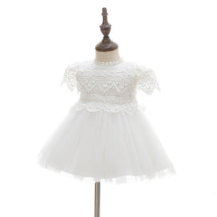 Kid's Christening Dress Party Gown Cute Lace Princess Dress