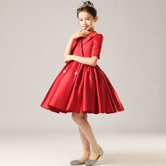 Elegant A Line Piano Show Dress Girls Formal Wear Princess Dress