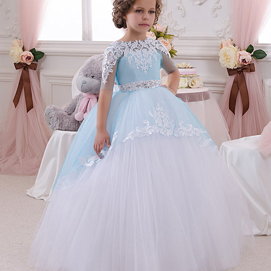 Flower Girls Long First Communion Dresses Kids Pageant Prom Ball Gowns Birthday Dresses princess dresses