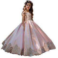 Flower Girl Dresses for Wedding Lace Romper Dresses Long Ball Gowns Princess Dresses Birthday Dresses
