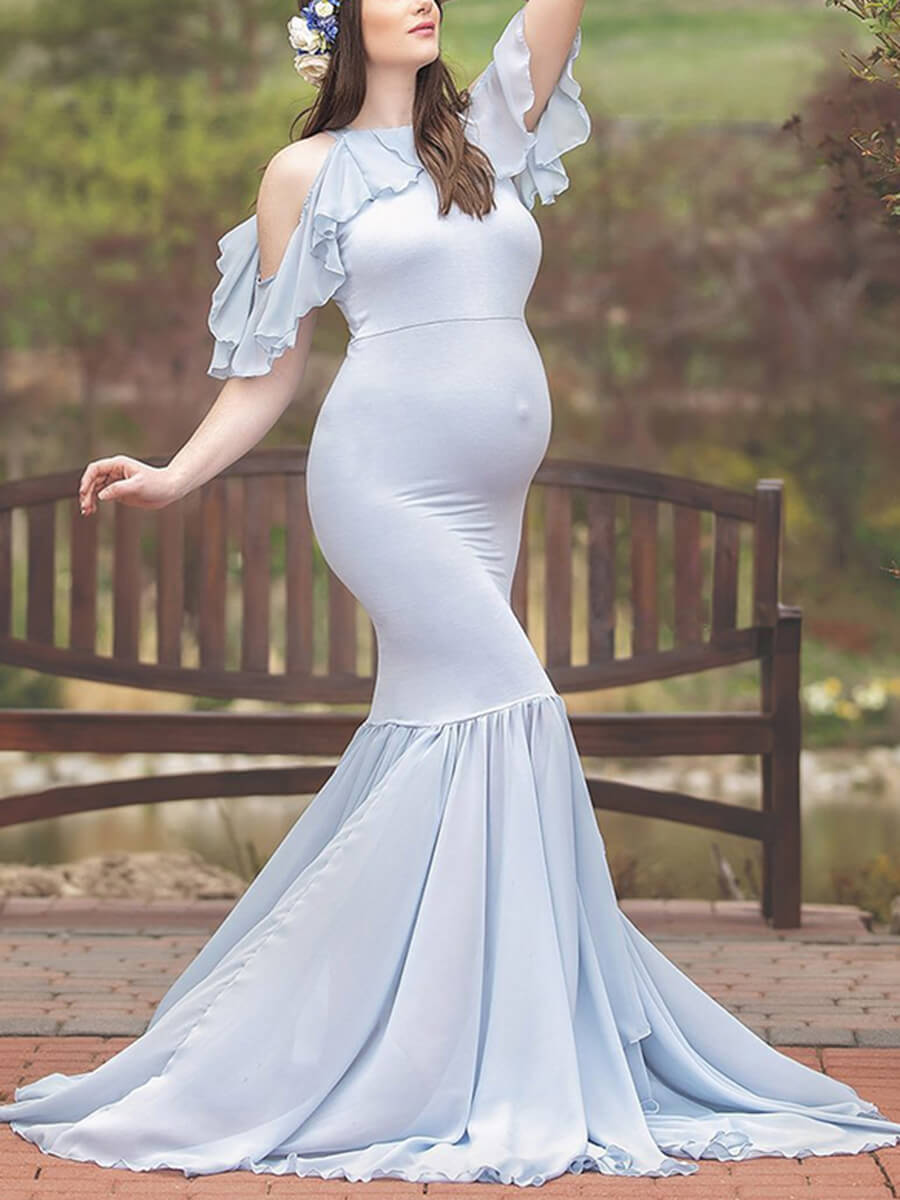 Cute Maternity Dresses For Baby Showers Cotton Chiffon Pregnancy