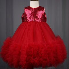 Little Girls Cute Sequins Tutu Dresses with Bow Kids Ombre Tulle Gown Princess Dress