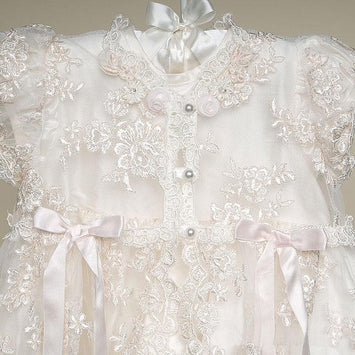 Flowers Girls Dress Applique Tulle Lace Wedding Dress Tea Length Full ...