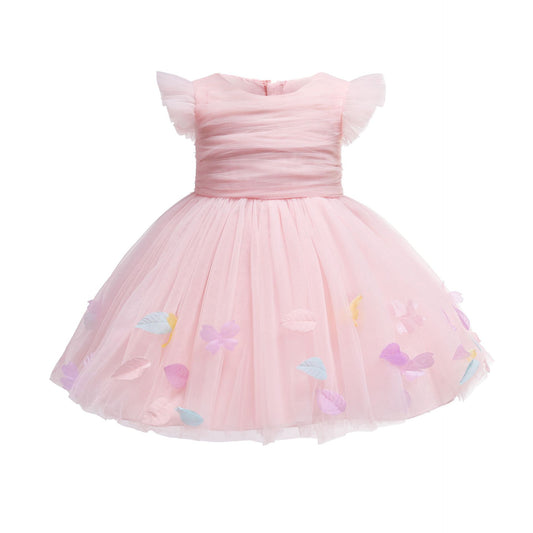 Baby's A Line Tulle Gown with Bow Cute Flower Girl Dresses Princess
