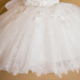 Cute Flower Girl Dresses with Bow A Line Lace Princess Dress
