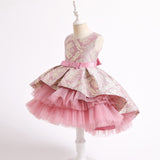 Children's Flower Girl Dresses Kids' Party Gown Sleeveless Skirt Multi-colors Holiday Dress