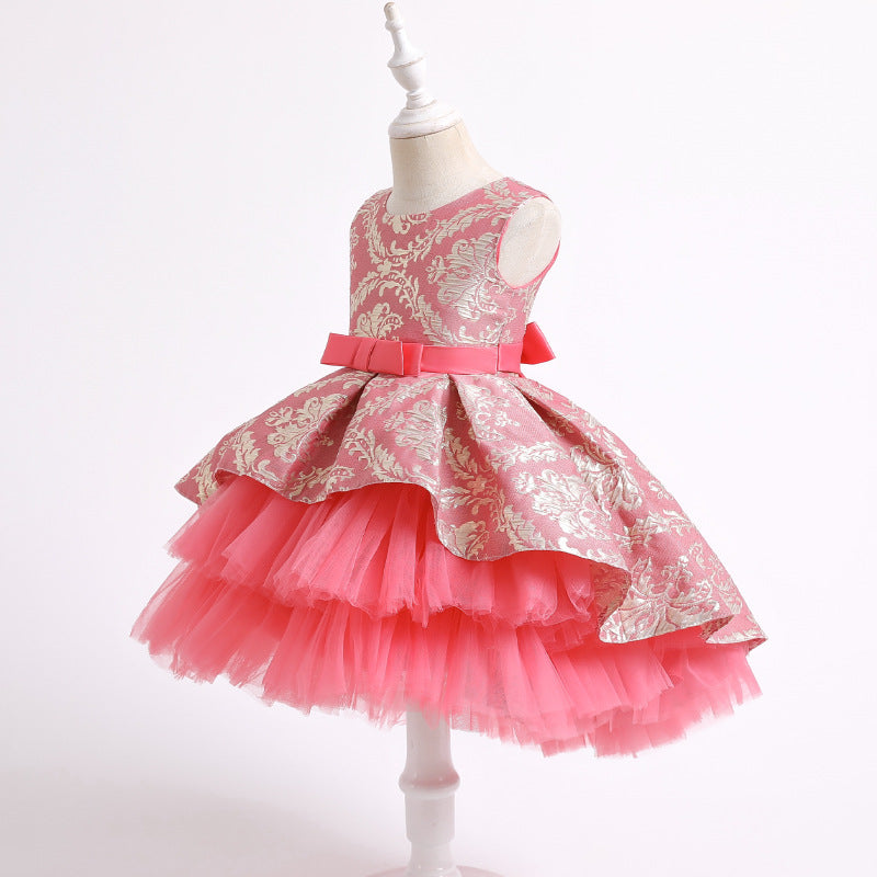 Children's Flower Girl Dresses Kids' Party Gown Sleeveless Skirt Multi-colors Holiday Dress