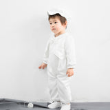 Infant Boys Christening Outfits with Beret Long Sleeves Cute Romper Baptism Suit