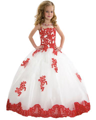 Party Flower Girl Dress Sleeveless Birthday Graduation Princess Long Dress Formal Party Wedding Floor Length Dance Evening Gown