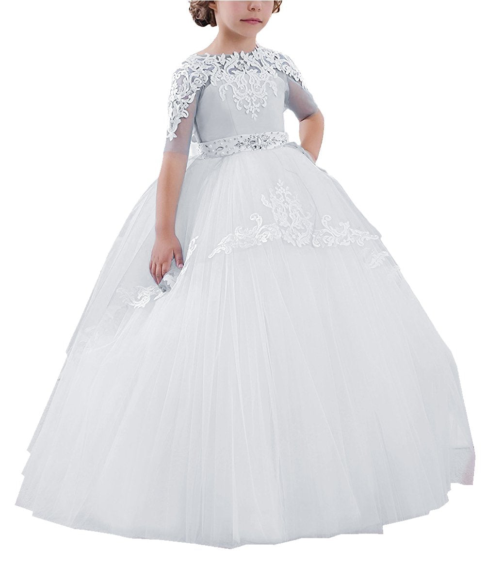 Flower Girls Long First Communion Dresses Kids Pageant Prom Ball Gowns Birthday Dresses princess dresses