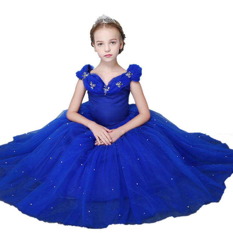 Little Girls Dresses Cinderella Princess Pageant Ball Gowns Kids Tulle Flower Girls Dresses Princess Dresses