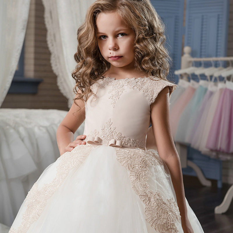 Avadress Long Sleeves Lace Communion Ball Gowns