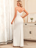 Sweetheart Floor Length Fishtail Spaghetti Straps Evening Dresses Wedding Dress