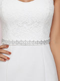Lace Bodice Cap Sleeve Sweetheart Mermaid Style Wedding Dress