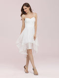 Ladies' Casual Gown Tea Length Chiffon Dress with Spaghetti Straps