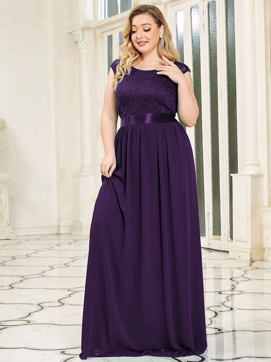 Classic V Neckline Plus Size Fashion Bridesmaid Dresses with Lace Women's Party Dress Multi Colors