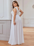 Classic V Neckline Plus Size Fashion Bridesmaid Dresses with Lace Women's Party Dress Multi Colors