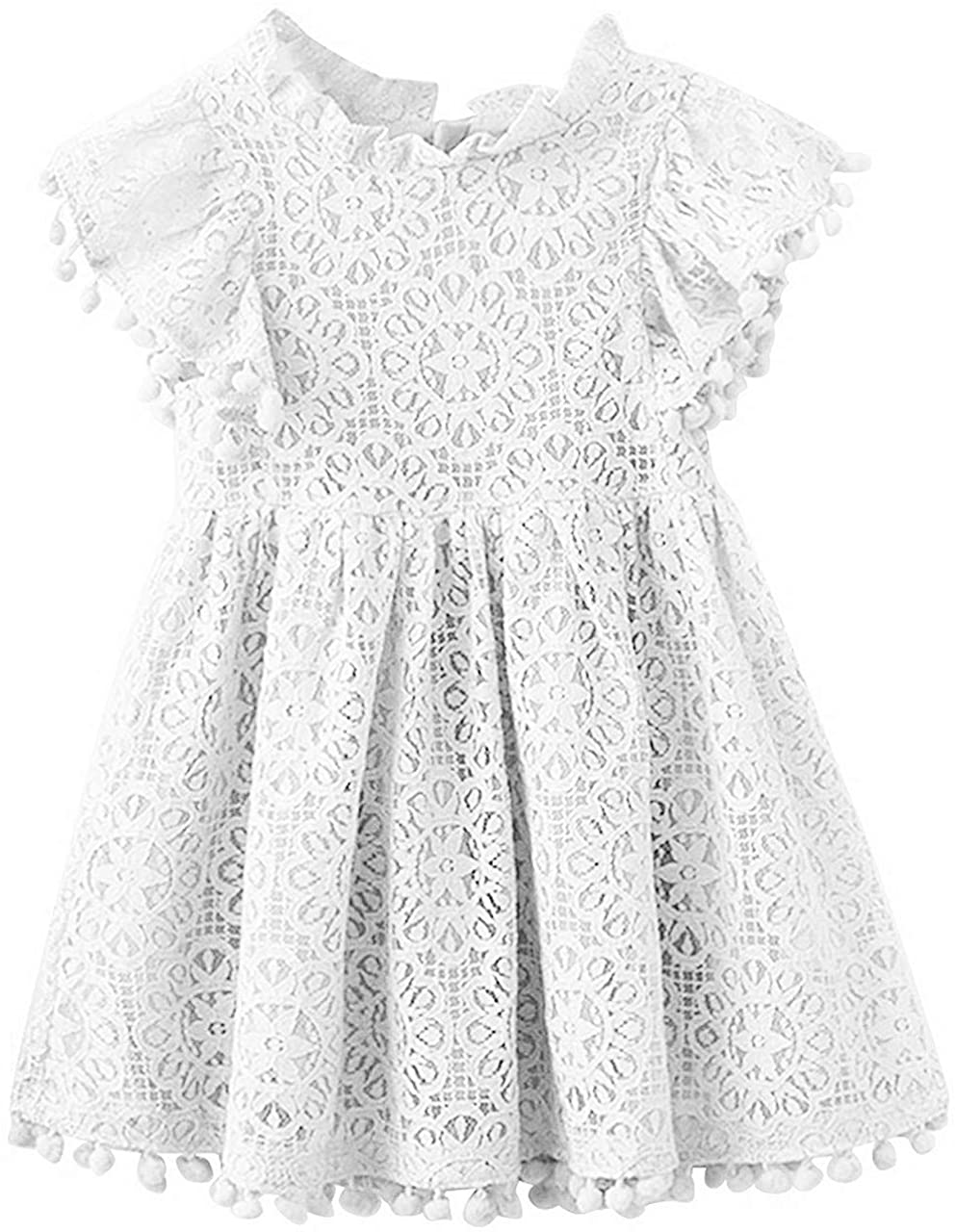 Cute Dress for Kids Vintage Lace Boho Party Princess Gown Flower Girl Dresses